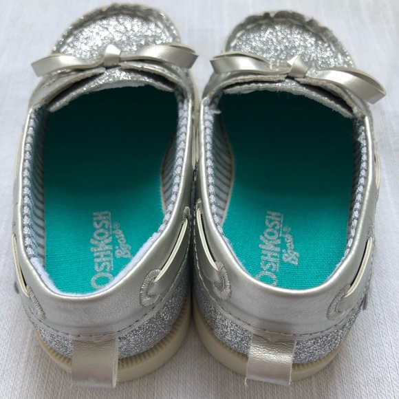 Silver Sparkle Boat Shoes - Picture 2 of 4